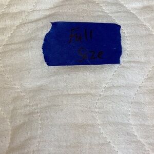 FINAL SALE PRICE Full Size Mattress Pad w/Elasticized Edges